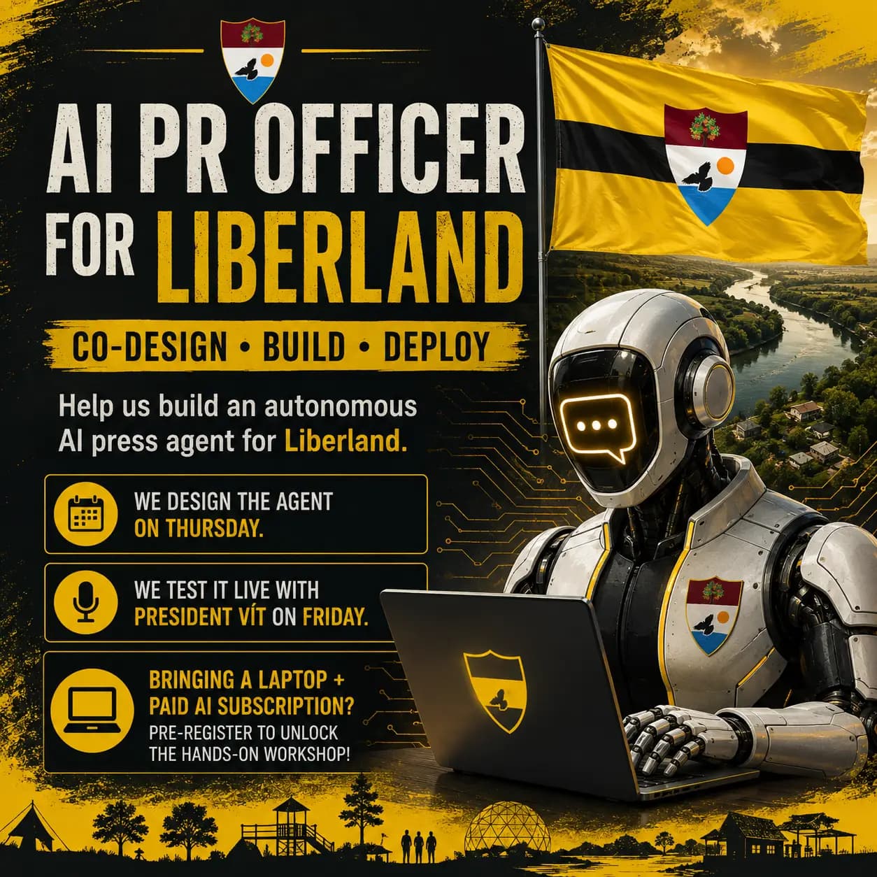 AI PR Officer in Liberland Workshop
