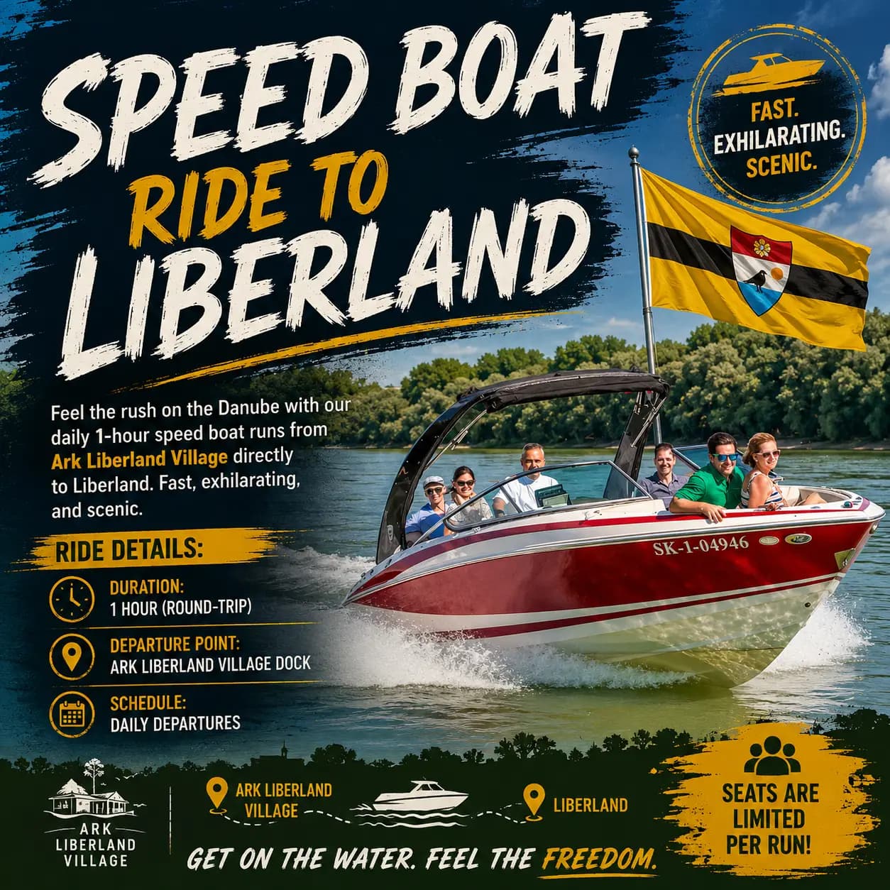 Speed Boat Ride to Liberland